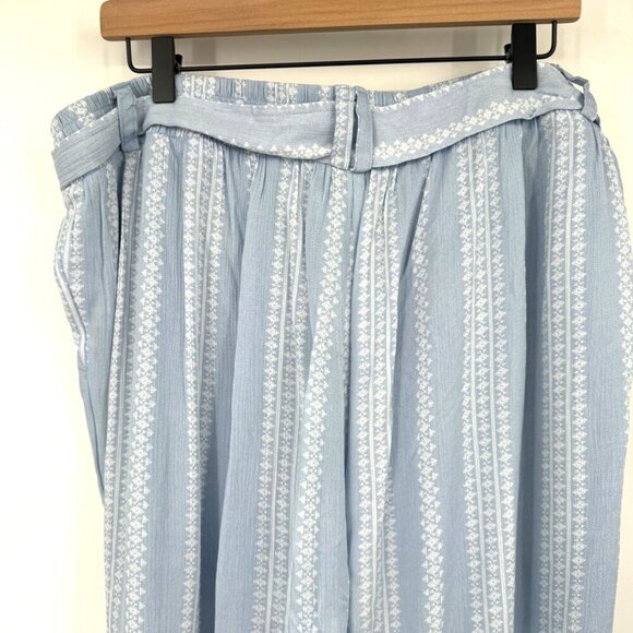 Torrid Women's Light Blue & White Striped Lightweight Flowy Dress Pants woman’s - Picture 9 of 10